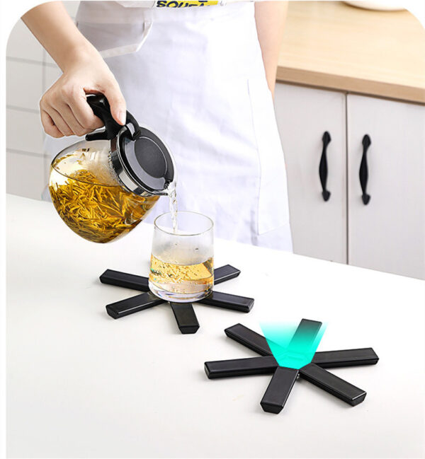 Foldable Pan Mat Sturdy Heat Resistant ABS Heat-insulated Anti-slip Anti-scald Pot Placemat For Kitchen Insulation Pads - Image 8