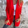 Casual Hooded Single-Breasted Cardigan Fashion Loose Solid Color Jacket Spring And Autumn Women's Clothing - Image 3