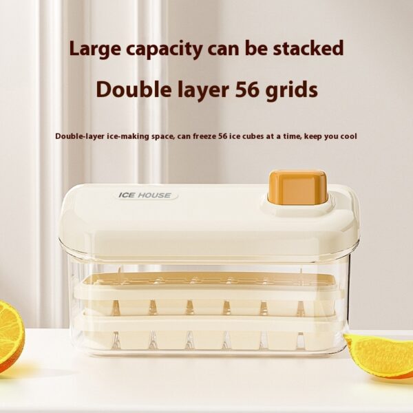 Ice Tray Large Capacity Household Food Grade One-click Press Ice Maker Kitchen Gadgets - Image 9