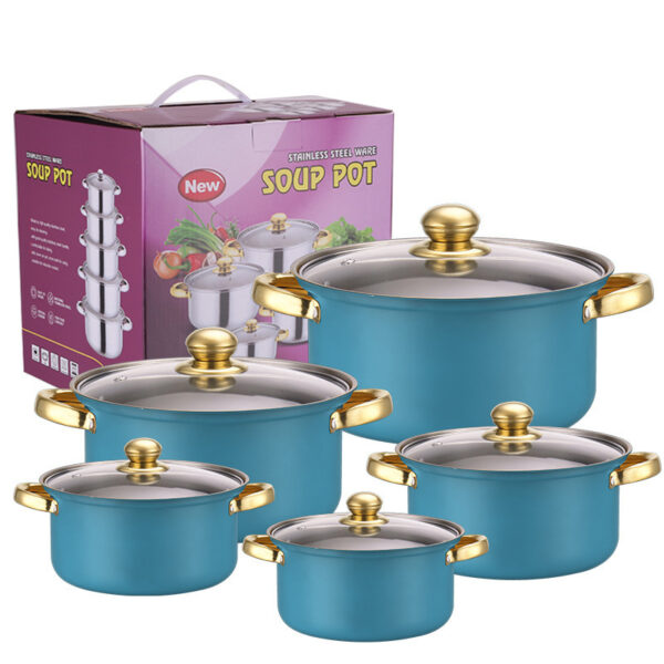 Stainless Steel Colorful 10-piece Set - Image 4