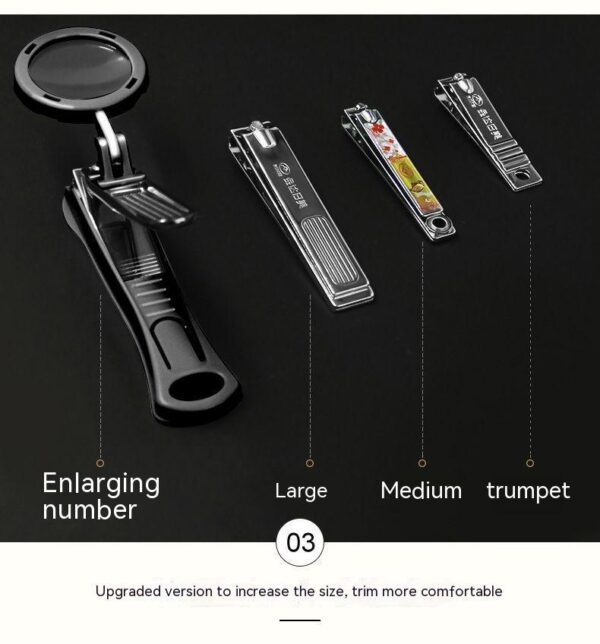 Magnifying Glass Nail Clippers Large - Image 2