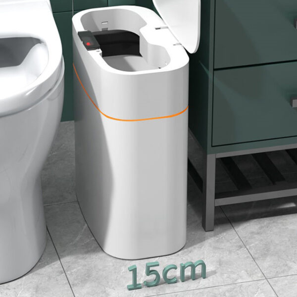 Smart Trash Can With Lid For Bedroom And Living Room Kitchen Storage Box Trash Can Induction Small Car Box Automatic Smart Dustbin Smart Trash Bin - Image 4