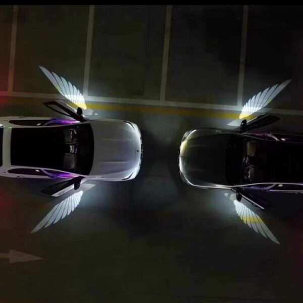 Car Rearview Mirror Courtesy Lamp Angel Wings - Image 3