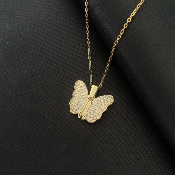 Fashion Jewelry Butterfly Necklace Female Pendant Titanium Steel Clavicle Chain - Image 2