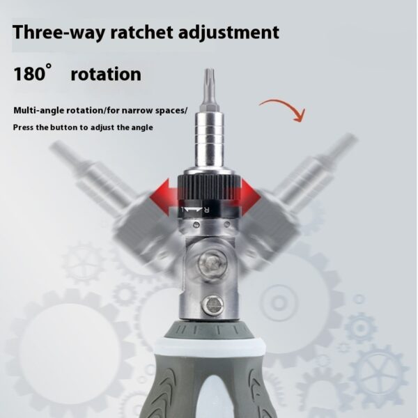 Multi-Angle Ratchet Screwdriver Two-way Ratchet Screwdriver Set - Image 2