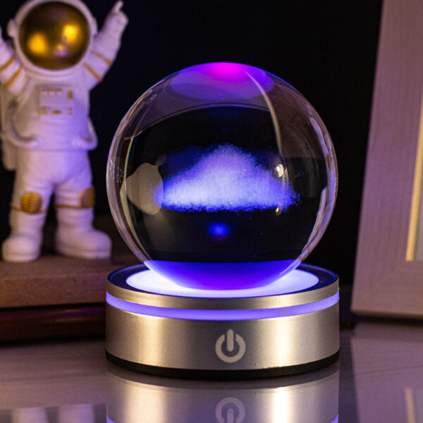 Creative 3D Inner Carving Luminous Crystal Ball Colorful Gradient Small Night Lamp Home Decorations Gifts Selection - Image 2